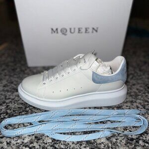 Alexander McQueen Sneakers – White w/ Powder Blue | Size 39